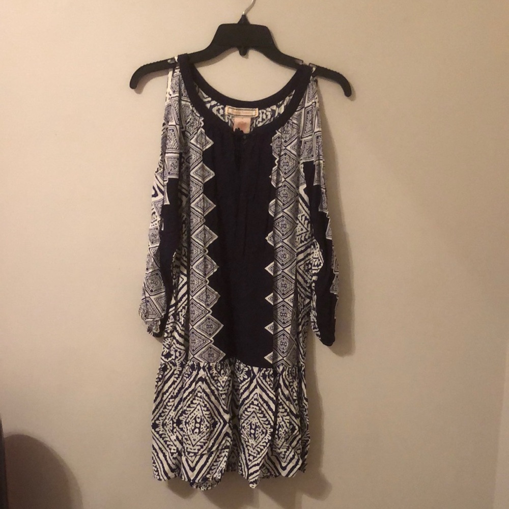 FLYING TOMATO - Cold Shoulder Boho Dress